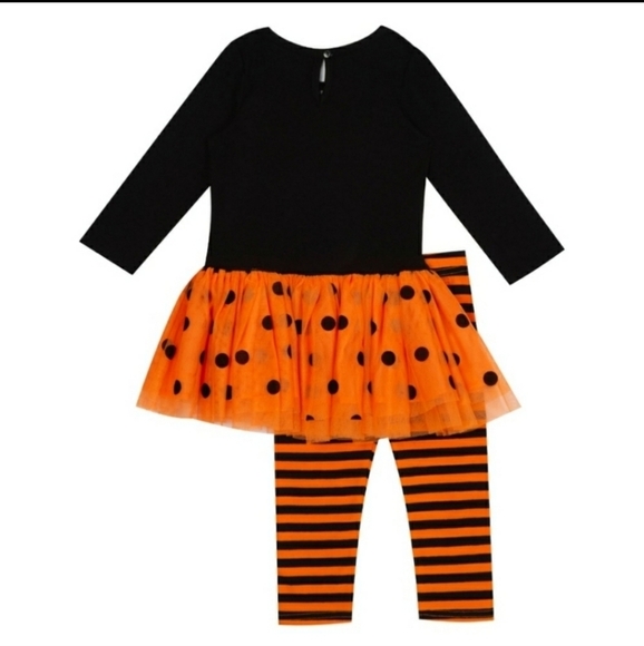 Counting Daises Black Cat Polka Dot Tutu Legging Set - Size 18M - Picture 2 of 12